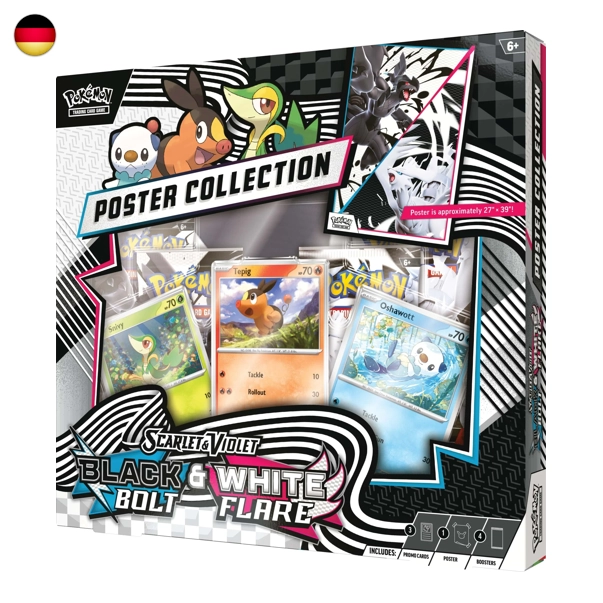 Pokémon Schwarze Blitze Weisse Flammen SV10.5 Unova Poster Collection DE