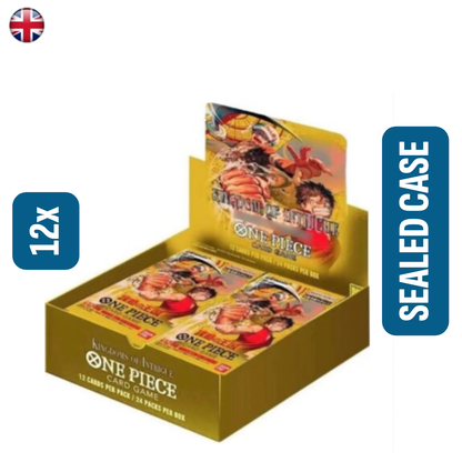 One Piece OP 04 Kingdom of Intrigue Booster Box SEALED CASE EN