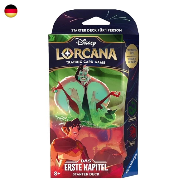 Disney Lorcana Das Erste Kapitel Cruella De Vil und Aladdin Starter Deck