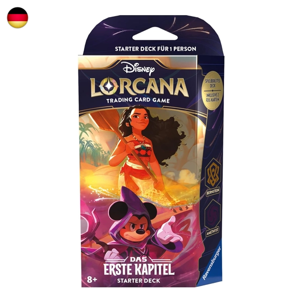 Disney Lorcana Das Erste Kapitel Vaiana und Mickey Mouse Starter Deck