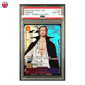 One Piece PSA 10 Shanks Manga Alternate Art #OP01-120 EN