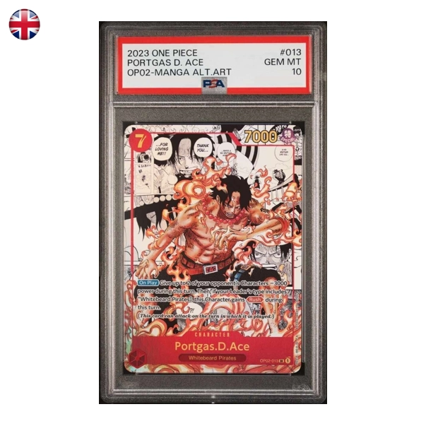 Portgas D Ace Alternate Art OP02 013 PSA 10 Single Card EN