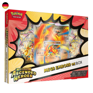Pokémon Ascended Heroes ME2.5 Mega Emboar EX Box DE