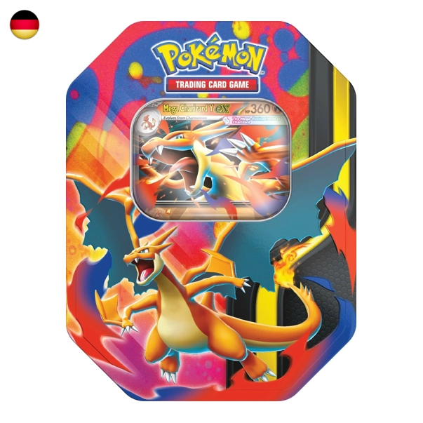 Pokémon 2026 Spring Mega Charizard Y ex Tin DE