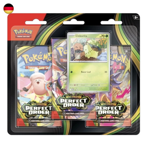 Pokémon Perfect Order ME03 Chikorita 3 Pack Blister DE
