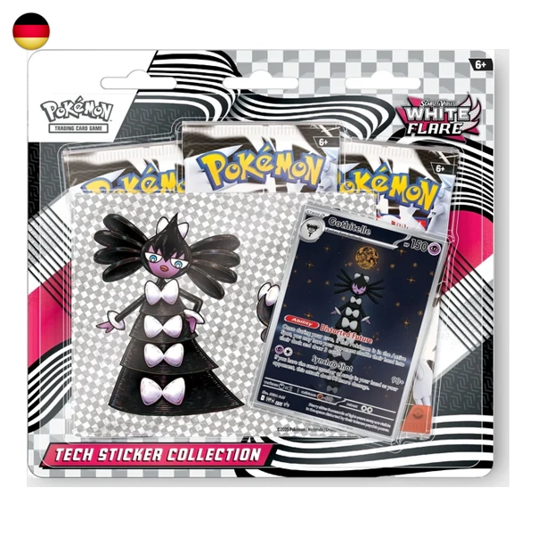 Pokémon Weisse Flammen Tech Sticker Collection DE