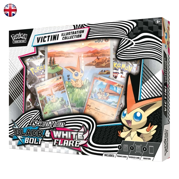 Pokémon Black Bolt & White Flare Unova Victini Illustration Collection EN