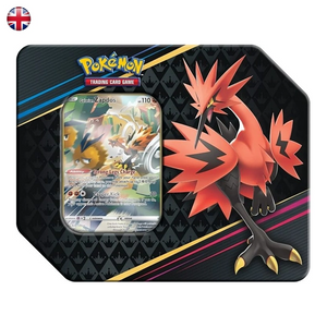 Pokémon Crown Zenith Collectors Tin Box Galarian Zapdos EN