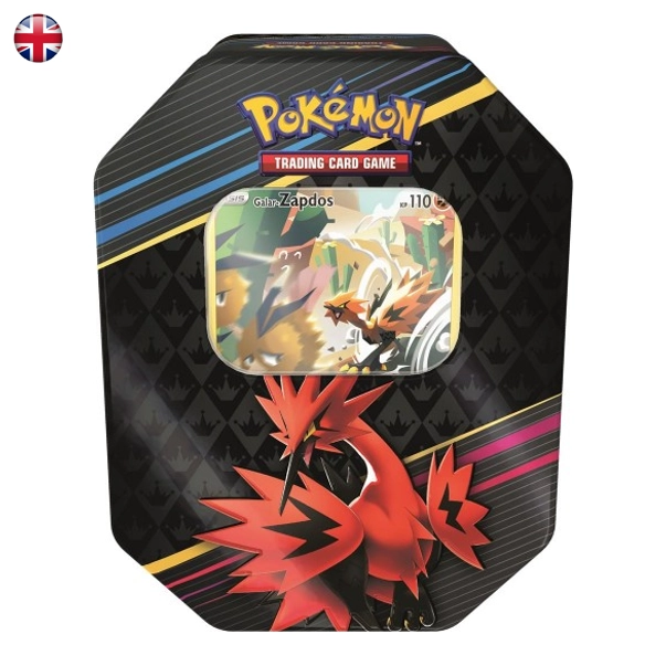 Pokémon Crown Zenith Collectors Tin Galarian Zapdos EN