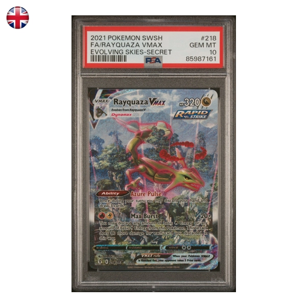 Pokémon PSA 10 Rayquaza VMAX #218 EN