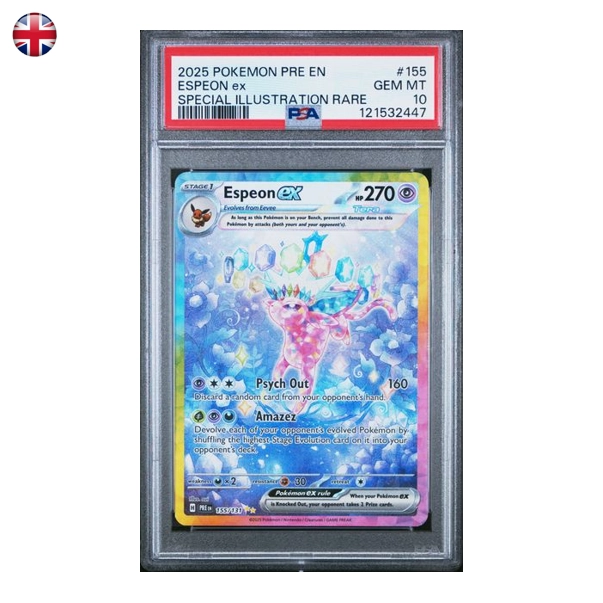 Pokémon PSA 10 Prismatic Evolutions Espeon ex #155/131