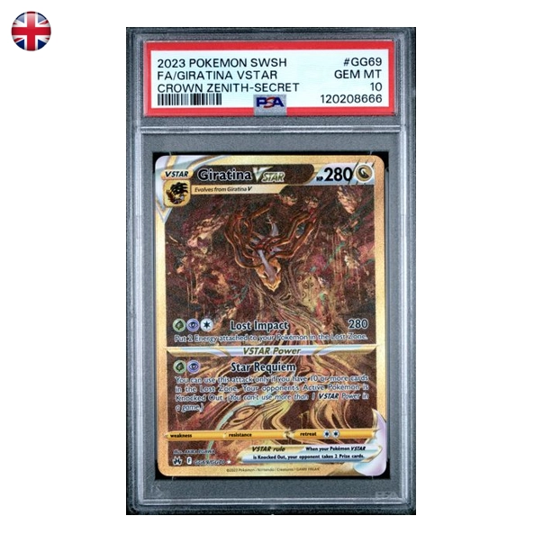 Pokémon PSA 10 Crown Zenith: Galarian Gallery Giratina VSTAR #GG69/GG70