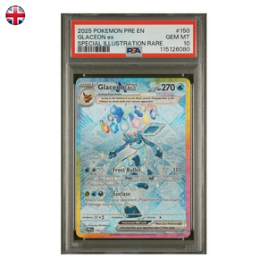 Pokémon PSA 10 Prismatic Evolutions Glaceon ex #150/131