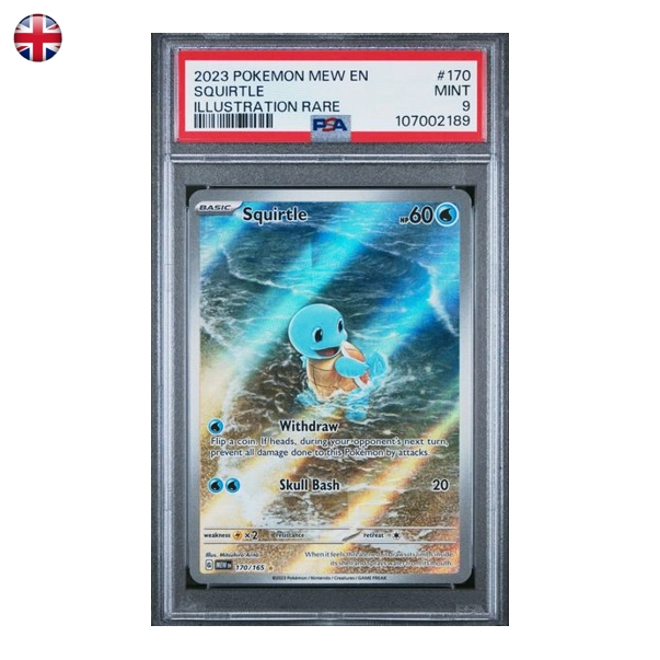 Pokémon PSA 9 SV: 151 Squirtle #170/165