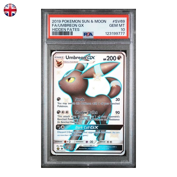 Pokémon PSA 10 Hidden Fates Umbreon GX #SV69/SV94