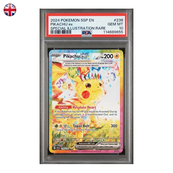 Pokémon PSA 10 Surging Sparks Pikachu ex #238/191