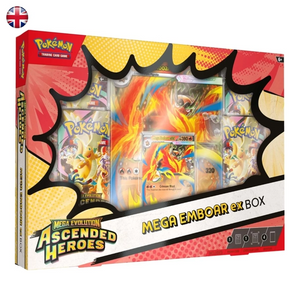 Pokémon Ascended Heroes ME2.5 Mega Emboar EX Box EN