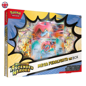 Pokémon Ascended Heroes ME2.5 Mega Feraligatr EX Box EN