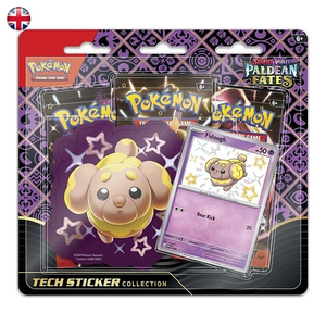 Pokémon Paldean Fates Tech Sticker Collection Blister Fidough EN