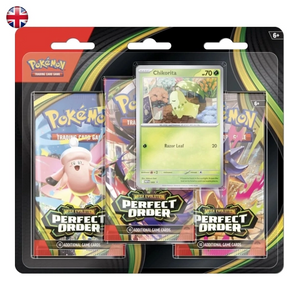 Pokémon Perfect Order ME03 Chikorita 3 Pack Blister EN