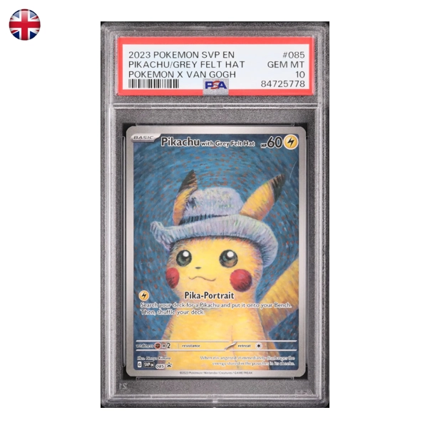Pokémon PSA 10 Pikachu with Grey Felt Hat SV-P 085 EN 