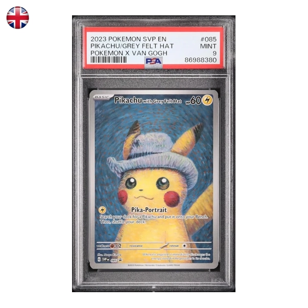 Pokémon PSA 9 Pikachu with Grey Felt Hat SV-P 085 EN 
