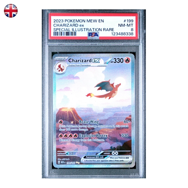 Pokémon PSA 8 Charizard ex #199 EN