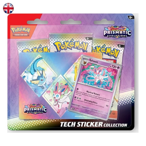 Pokémon Prismatic Evolutions SV8.5 Tech Sticker Sylveon Collection Blister EN