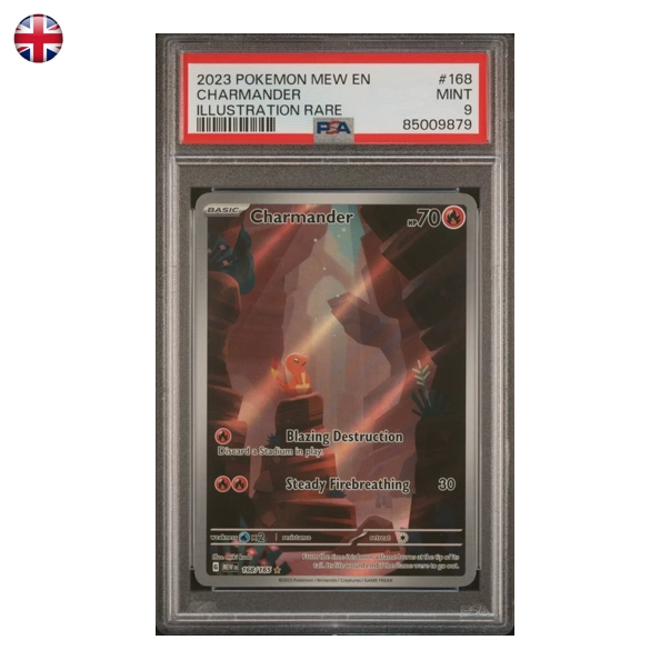 Pokémon PSA 9 151 Charmander #168/165 EN