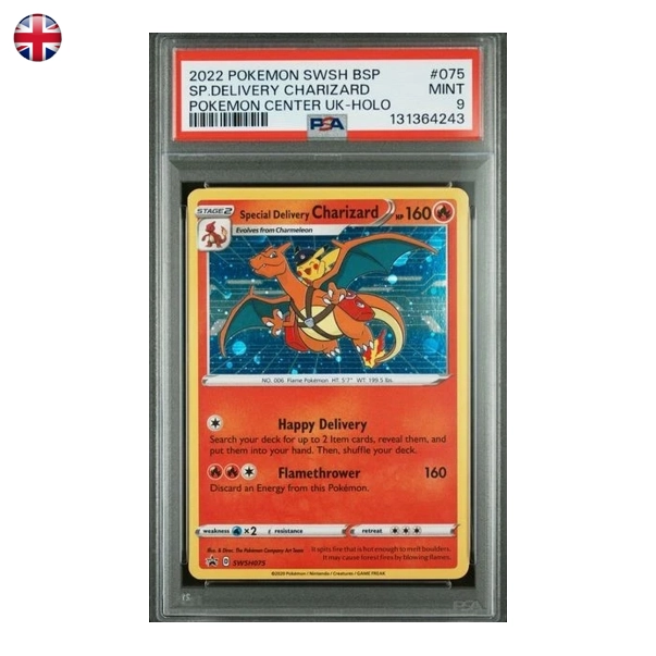 Pokémon PSA 9 Special Delivery Charizard #SWSH075 EN
