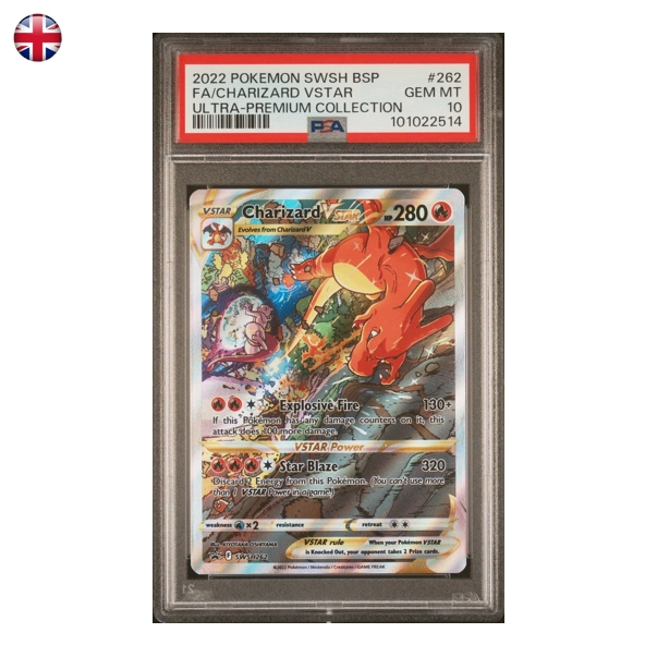 Pokémon PSA 10 Charizard VSTAR #SWSH262 EN