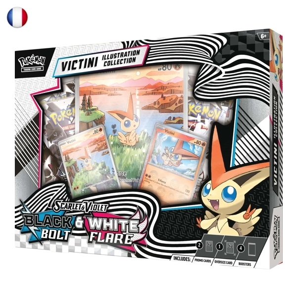 Pokémon Foudre Noir & Flamme Blanche Unys Victini Illustration Collection FR