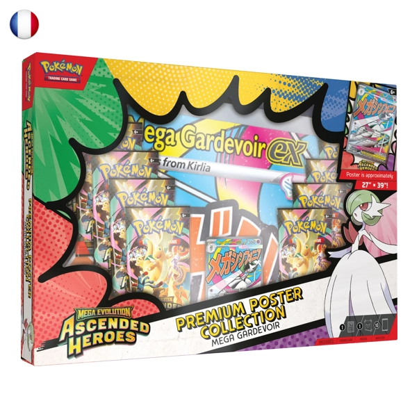 Pokémon Ascended Heroes ME2.5 Mega Gardevoir Premium Poster Collection FR