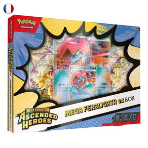 Pokémon Ascended Heroes ME2.5 Mega Feraligatr EX Box FR
