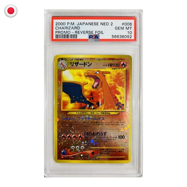 Pokémon PSA 10 Charizard (Reverse Foil) #006 JP