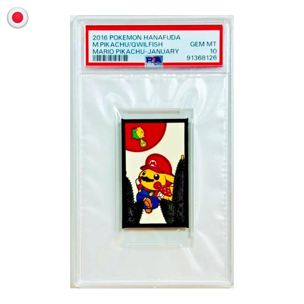 Pokémon Hanafuda PSA 10 M.Pikachu/Qwilfish  - Mario Pikachu - January