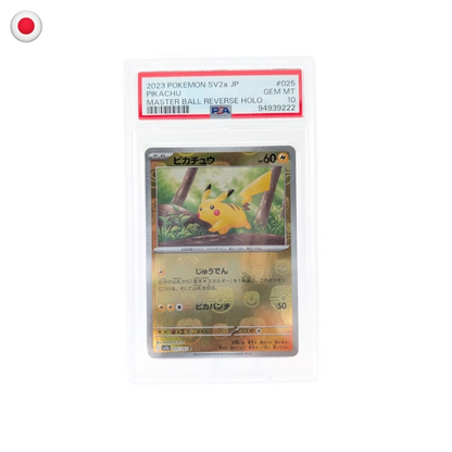 Pokémon PSA 10 151 Pikachu Master Ball Reverse Holo #025/165 JP