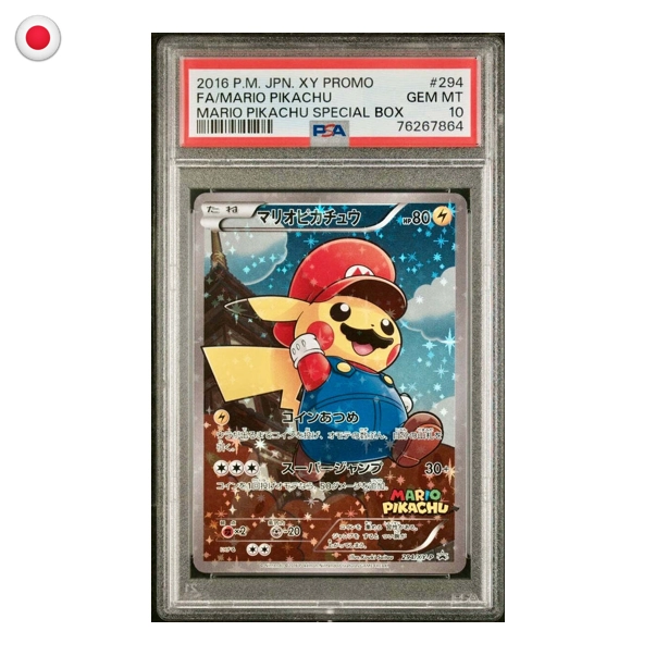 Pokémon PSA 10 Mario Pikachu V2 #294 JP