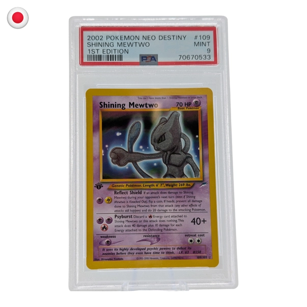 Pokémon PSA 9 Neo Destiny Shining Mewtwo #109 1st Edition Holofoil