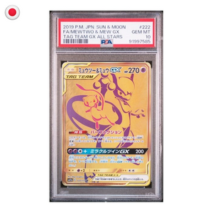 Pokémon PSA 10 Tag Team GX All Stars Mewtwo & Mew GX #222/173 JP