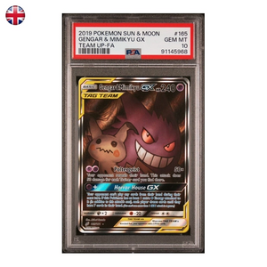 Pokémon PSA 10 Gengar & Mimikyu GX #165/181 EN